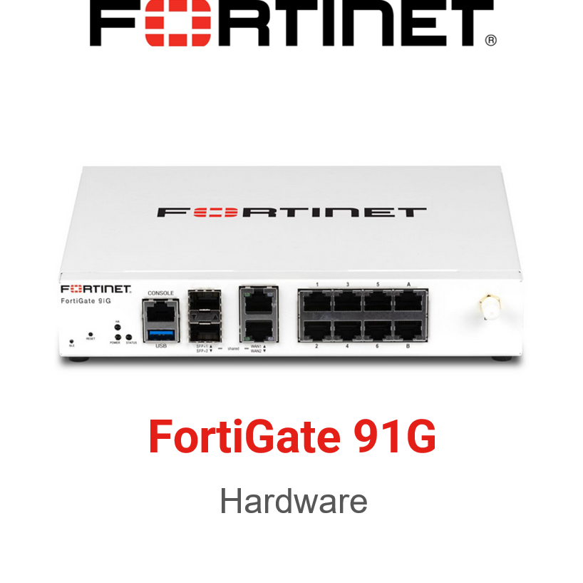 Fortinet FortiGate 91G Firewall Hardware Vorderseite