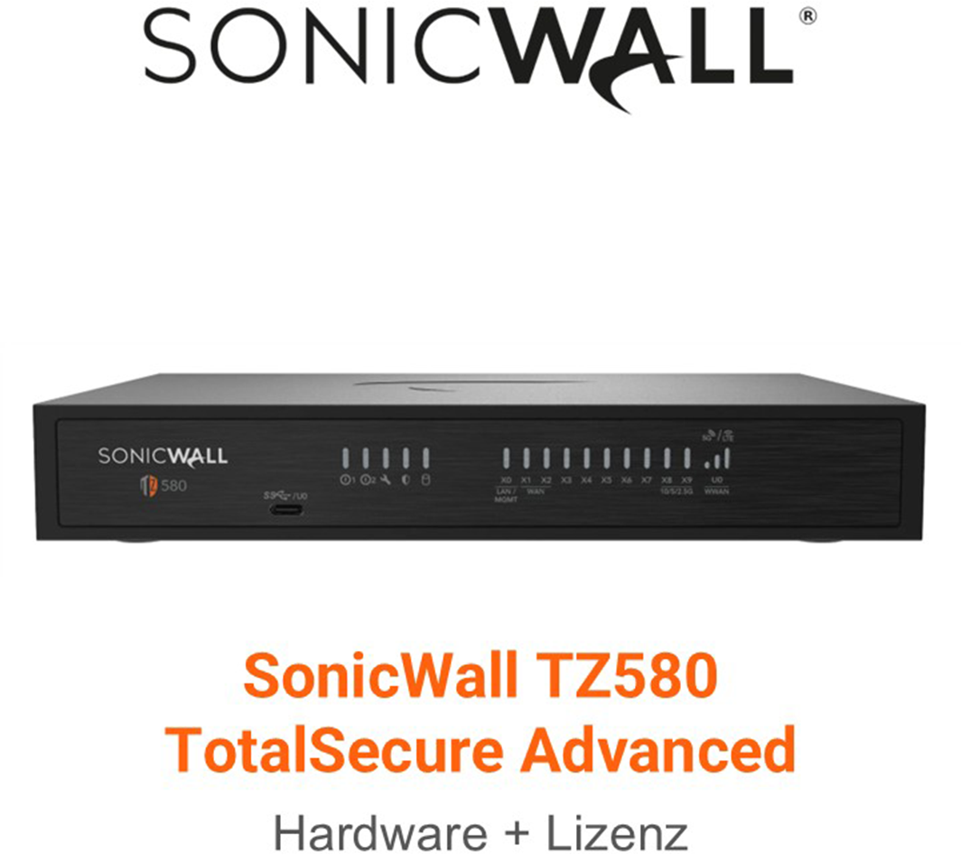 SonicWall TZ 580 TotalSecure Advanced Edition
