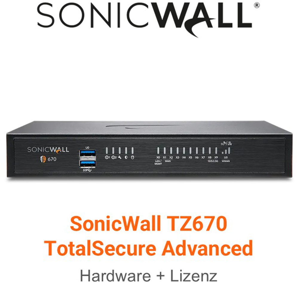 SonicWall TZ 670 TotalSecure Advanced Edition