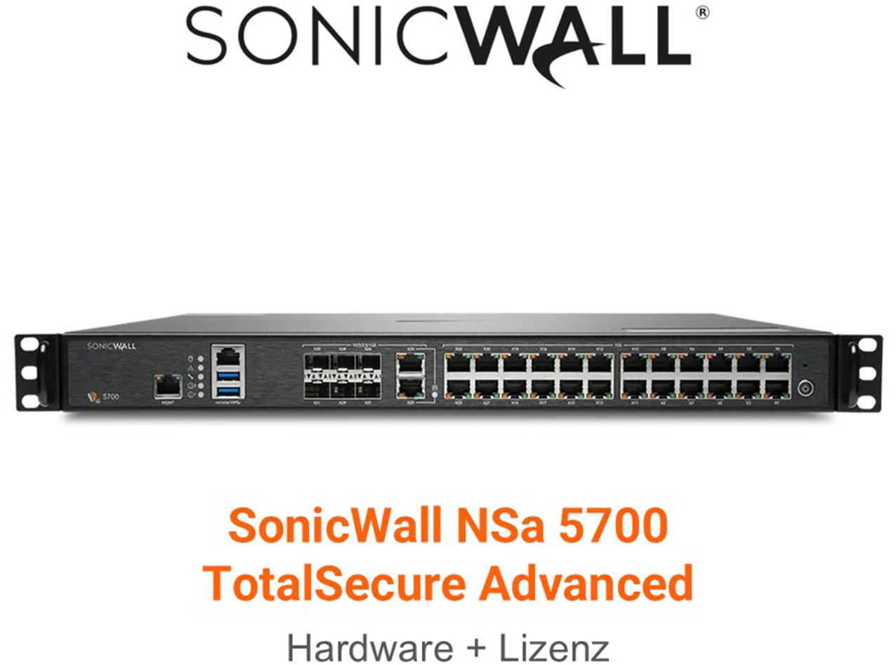 SonicWall NSA 5700 TotalSecure Advanced Edition inkl. NSA 5700 Appliance