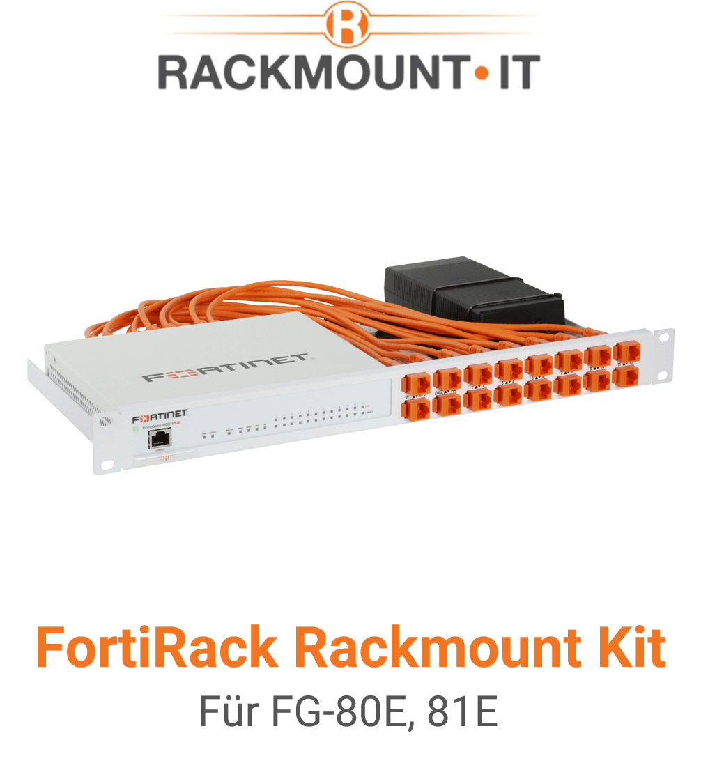 Rack Mount IT Kit für Fortinet FortiGate 80E / 81E (End of Sale/Life)