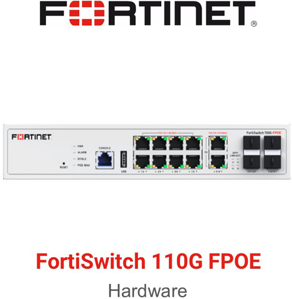 110g Fortinet FortiSwitch 110G FPOE