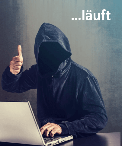 Pirate informatique Un hacker qui fait des pouces