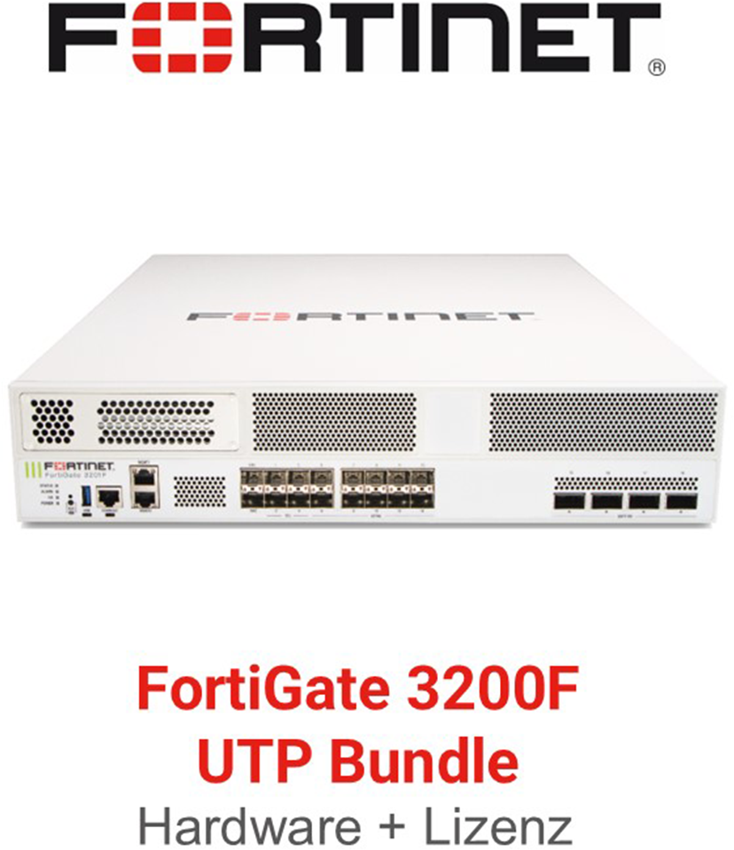 Fortinet FortiGate-3200F - UTM/UTP Bundle (Hardware + Lizenz)